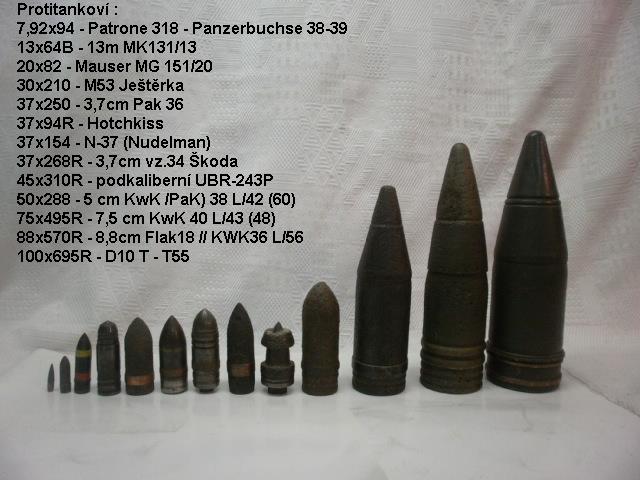 My jsme ti protitankoví od 7,92 Mauser po 100mm T55 - popis