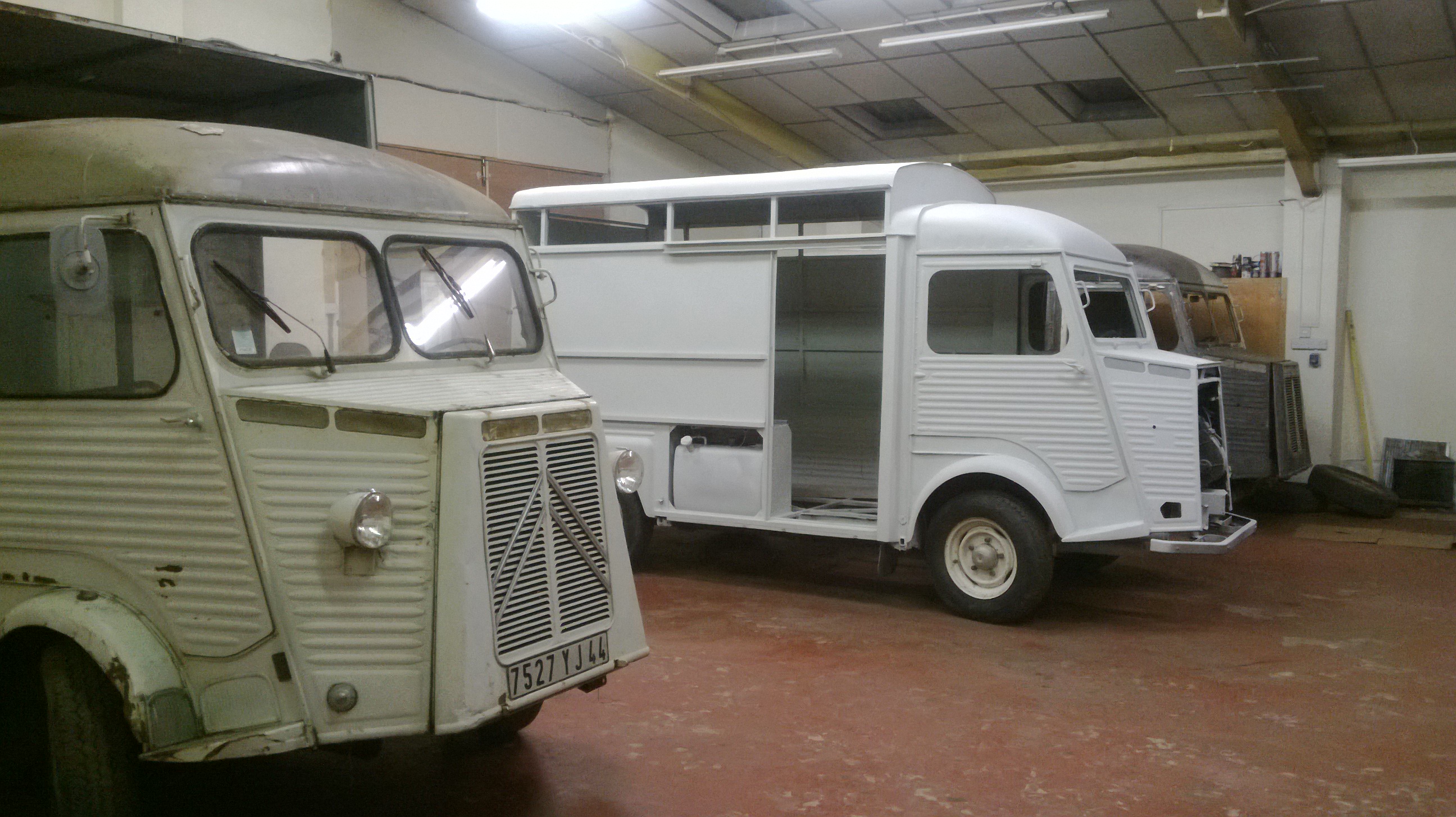 Citroen Hy 3 in workshop